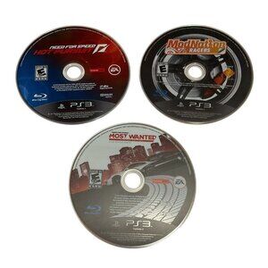 PS3 PLAYSTATION LOT OF 3 GAMES HOT PURSUIT MOSTWANTED DISC ONLY UNTESTED NO BOX